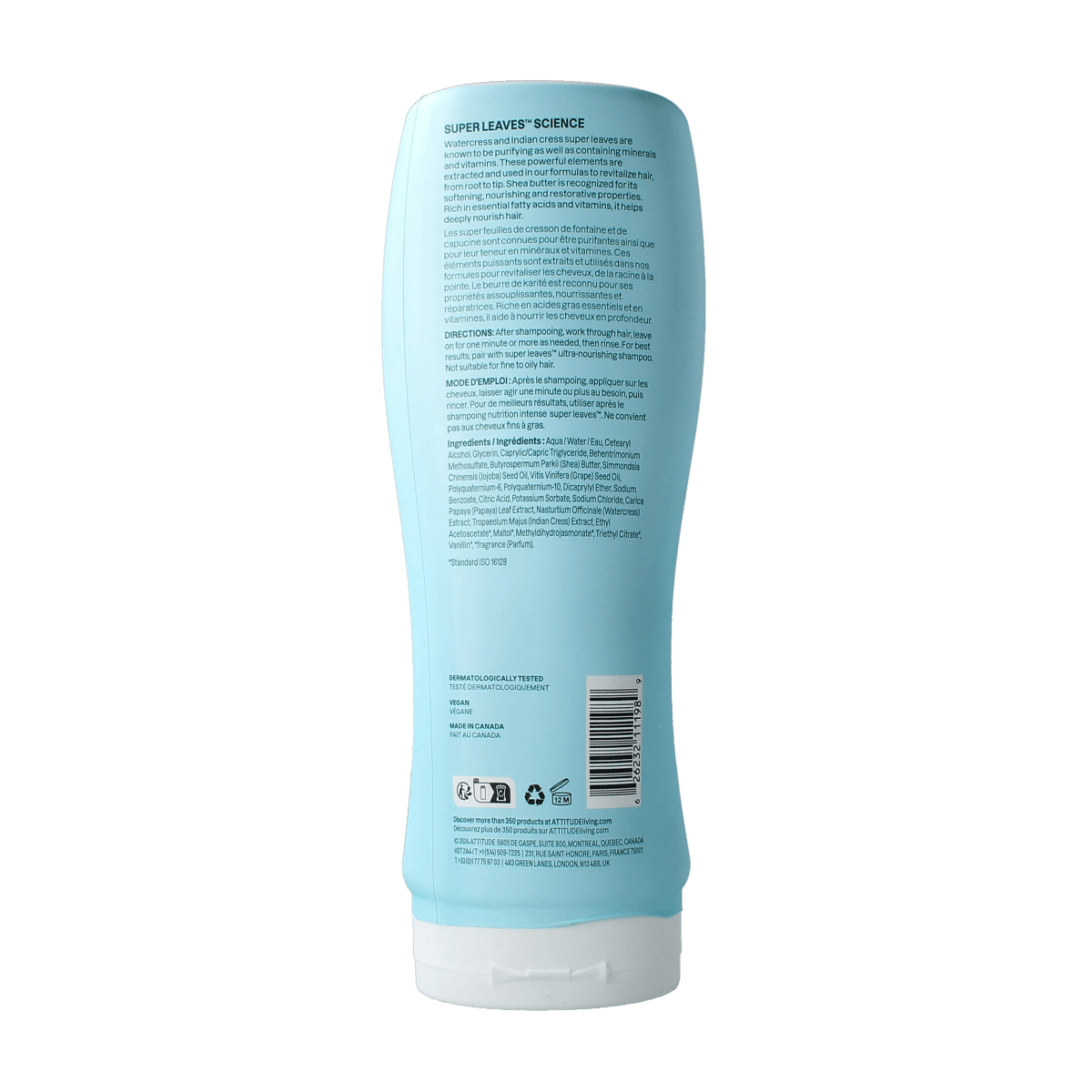 Attitude Shea Butter Curl Conditioner in 473ml bottle, ultra nourishing hair care product for curly hair, natural and hydrating.