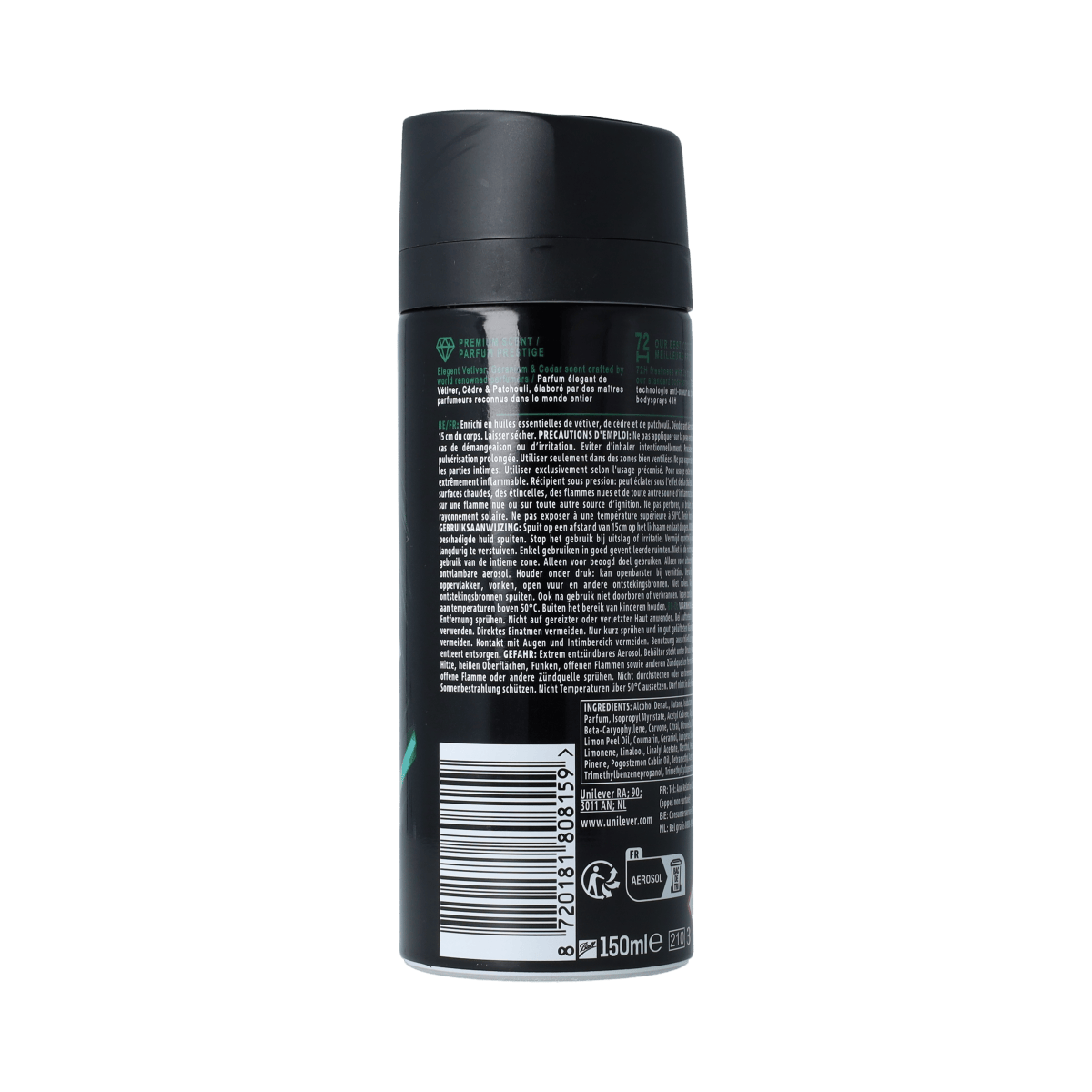 AXE Deodorant 150.00 Milliliter AXE DEODORANT WHITE VETIVER 150.00 Milliliter