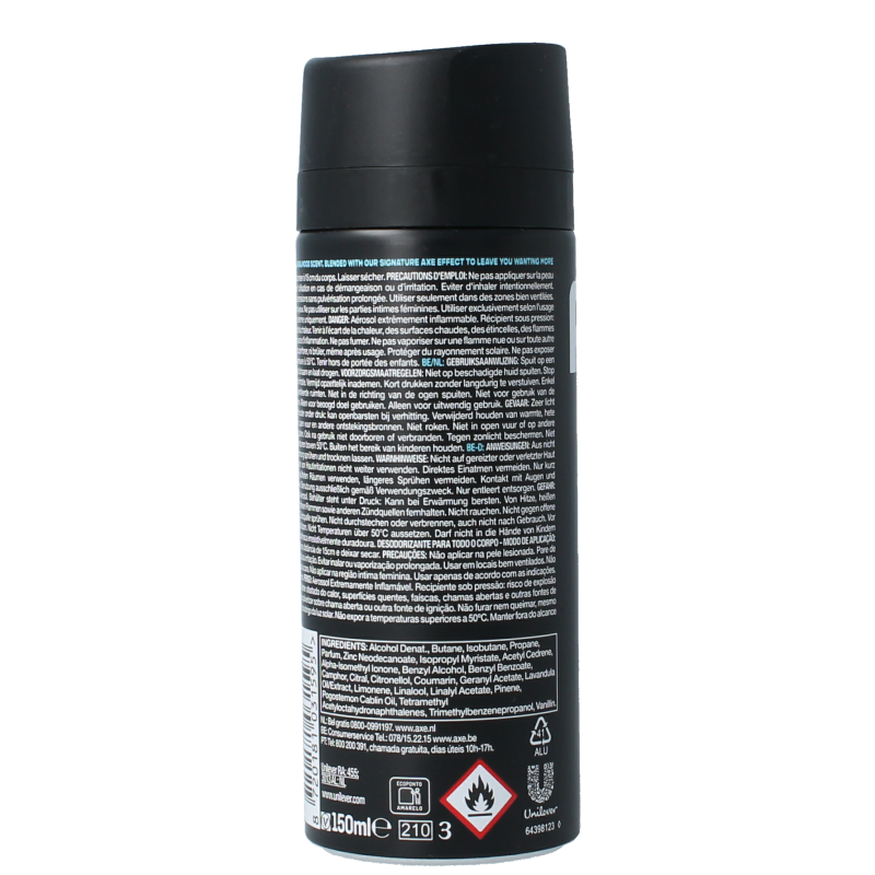 AXE Deodorant 150 Milliliter AXE Deodorant bodyspray anarchy 150 Milliliter