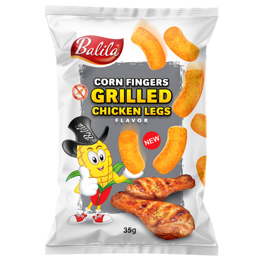 Balila Chips en Zoutjes 35 Gram Balila Corn puffs grilled chicken glutenvrij 35 Gram