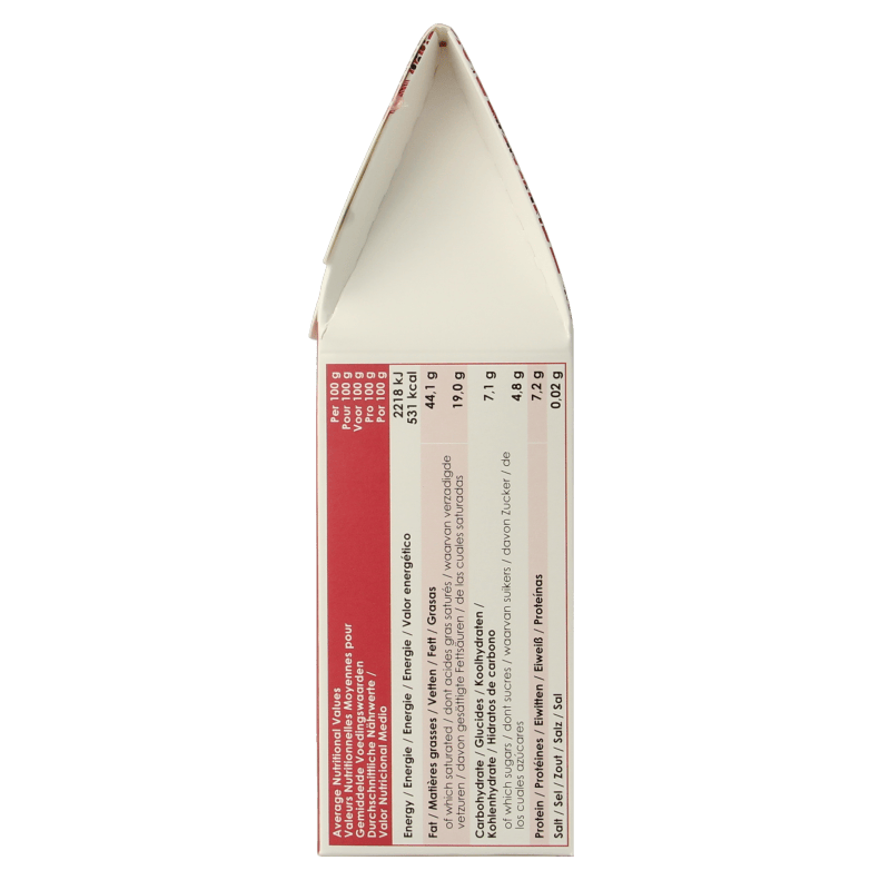 Belvas Chocolade 100 Gram Belvas Choco hart hazelnoot praline bio 100 Gram