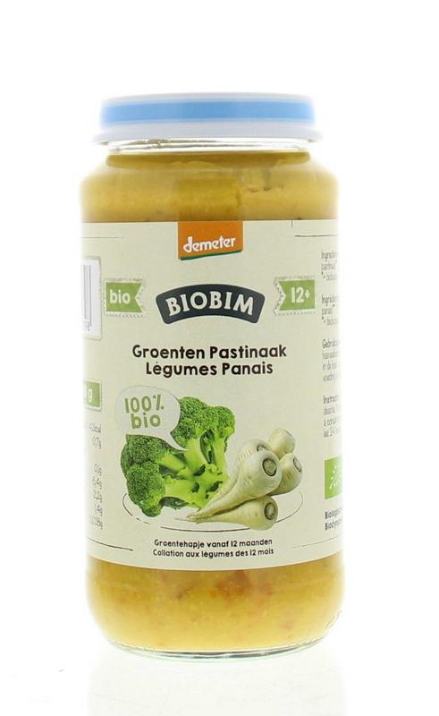 Biobim Baby en Peuter Voeding 250 Gram Biobim Groenten pastinaak 10 maanden demeter bio 250 Gram