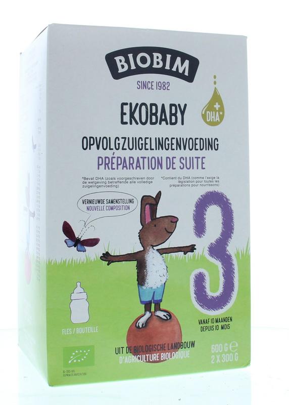 Biobim Baby en Peuter Voeding 600 Gram Biobim Ekobaby 3 opvolgzuigelingenvoeding 10+ maanden bio 600 Gram