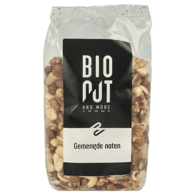 Bionut Snacks en Tussendoortjes 500 Gram Bionut Gemengde noten bio 500 Gram