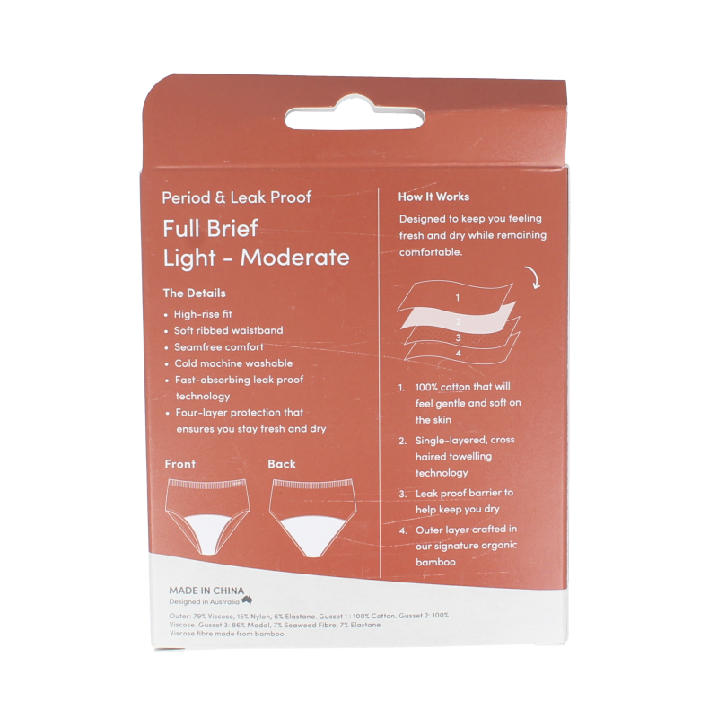 Black Boody menstruatie underwear in size XS, lightweight, normal fit, single piece, made for comfortable, eco-friendly protection.