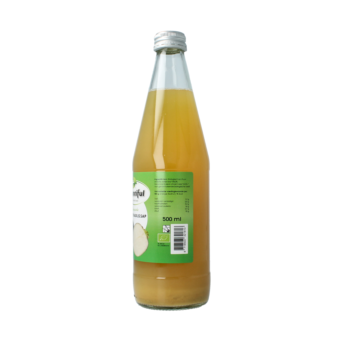 Bountiful Dranken en Sappen 500.00 Milliliter Bountiful Zwarte radijs sap bio 500.00 Milliliter