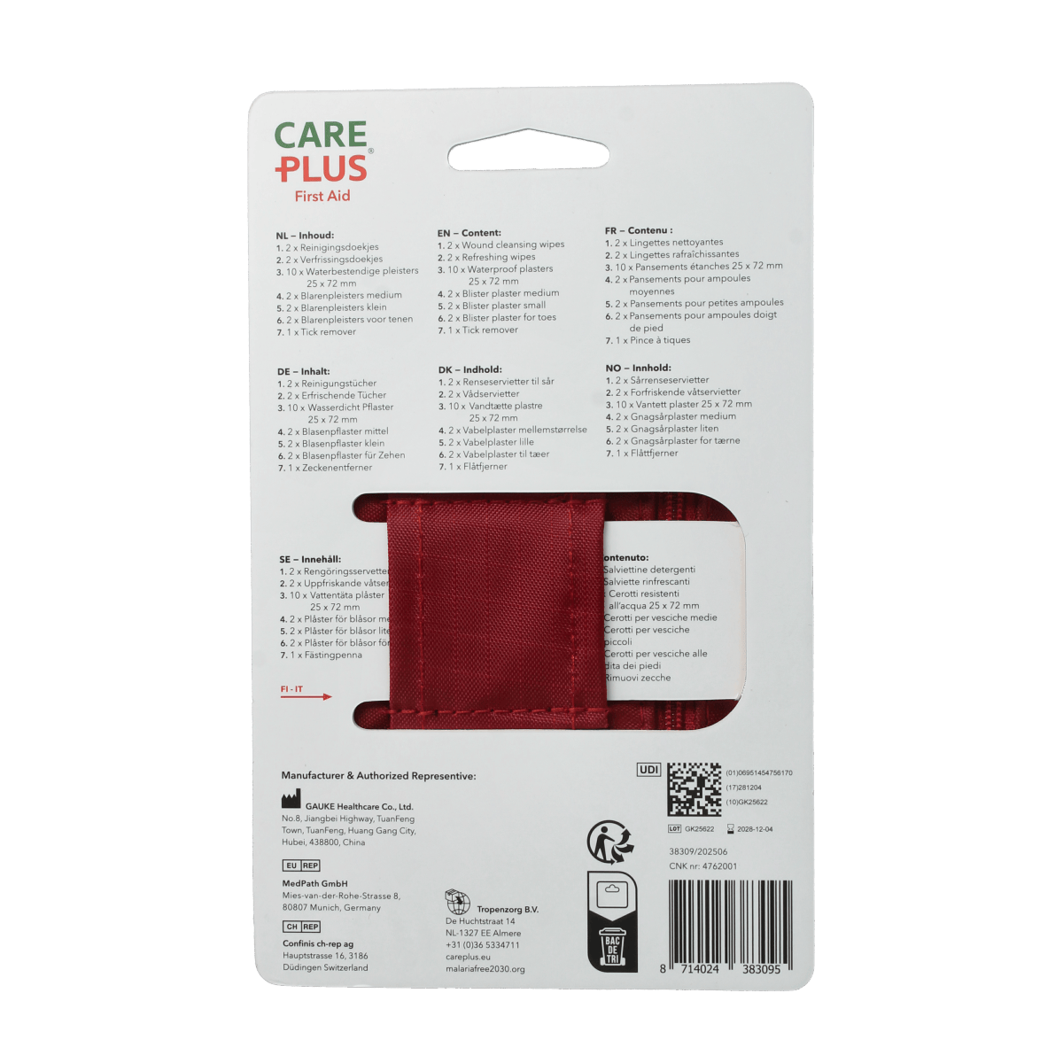Care Plus EHBO Sets 1.00 Stuks Care Plus First aid kit light - walker 1.00 Stuks