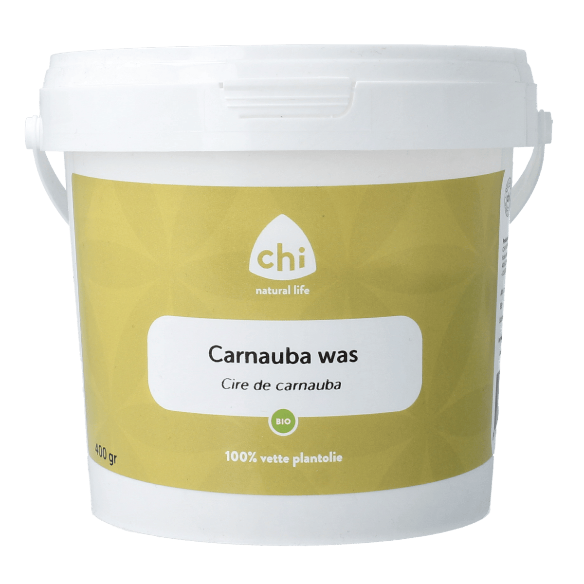 Chi Lichaamsverzorging 400.00 Gram Chi Carnauba was bio 400.00 Gram