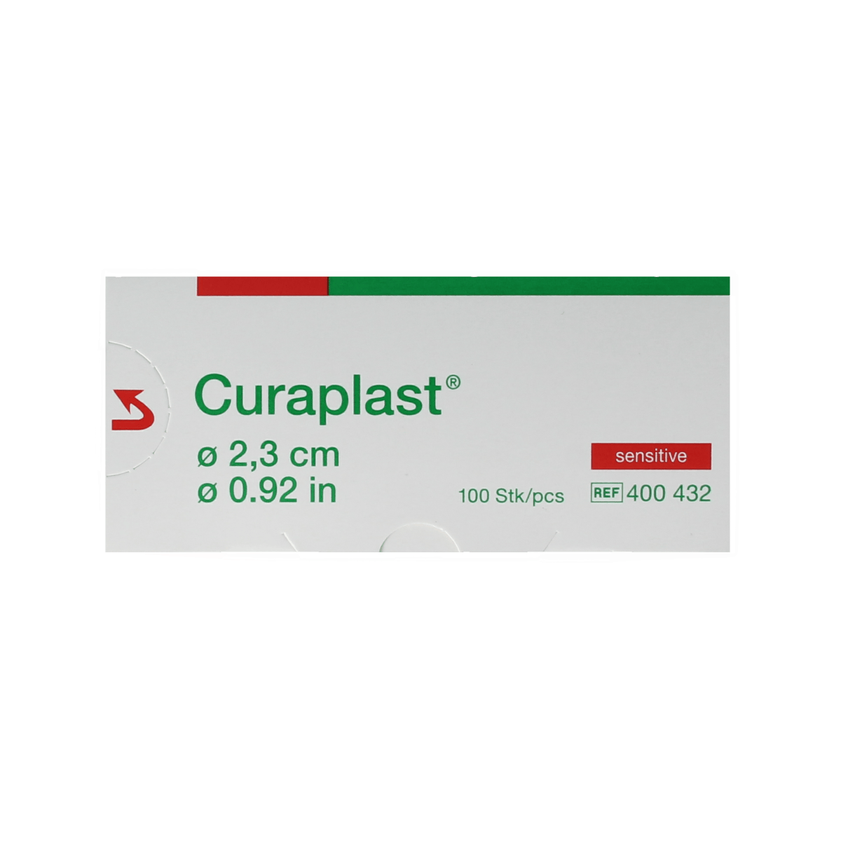 Curaplast Pleisters en Tape 100.00 Stuks Curaplast Sensitive wondpleister rond 2.3cm 100.00 Stuks