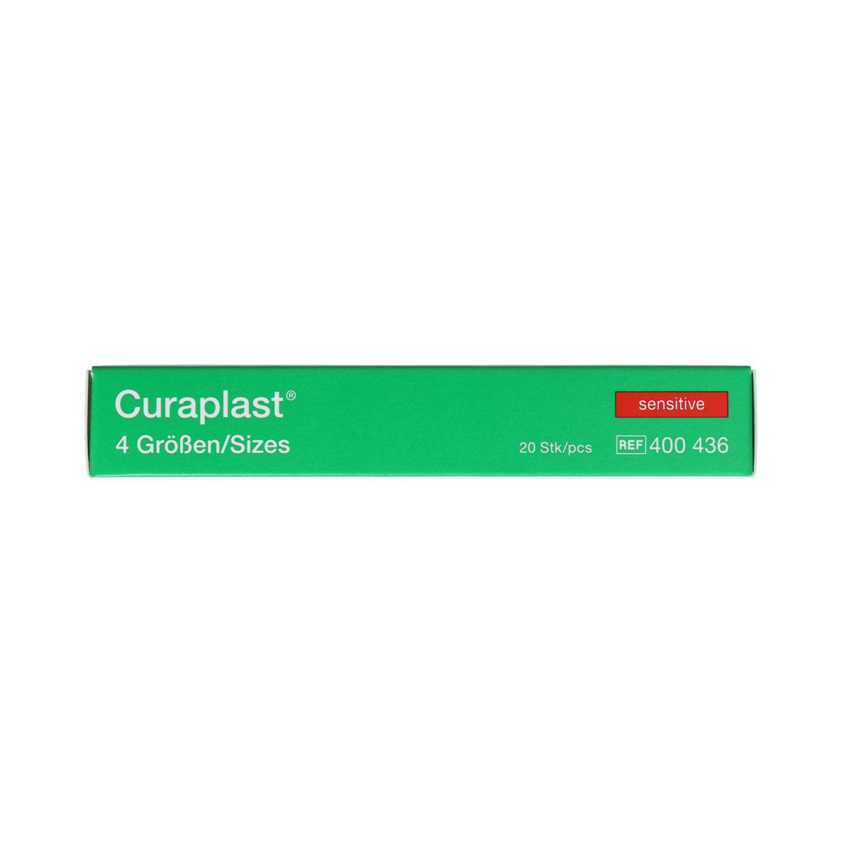 Curaplast Sensitive wound plasters mix, 20 packs of adhesive bandages and tape for gentle skin protection, shown in the image.
