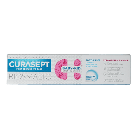 Curasept Tandpasta 50.00 Milliliter Curasept Biosmalto tandpasta kind caries erosie slijtage 50.00 Milliliter
