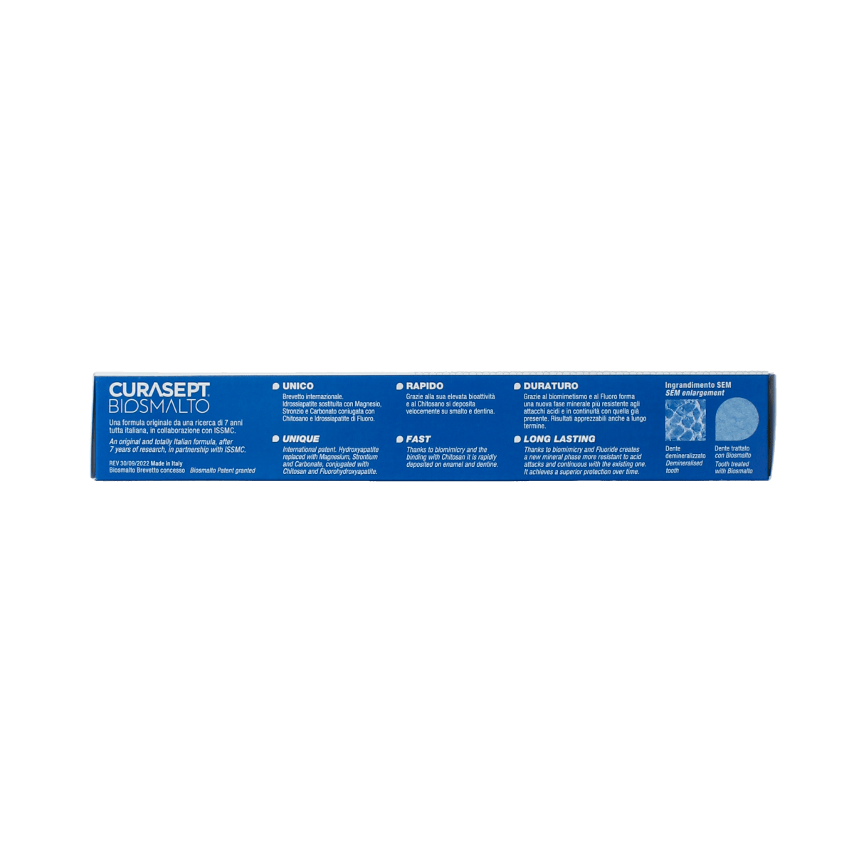 Curasept Biosmalto Junior toothpaste for caries and erosion protection, 75ml tube, gentle fluoride formula for children.