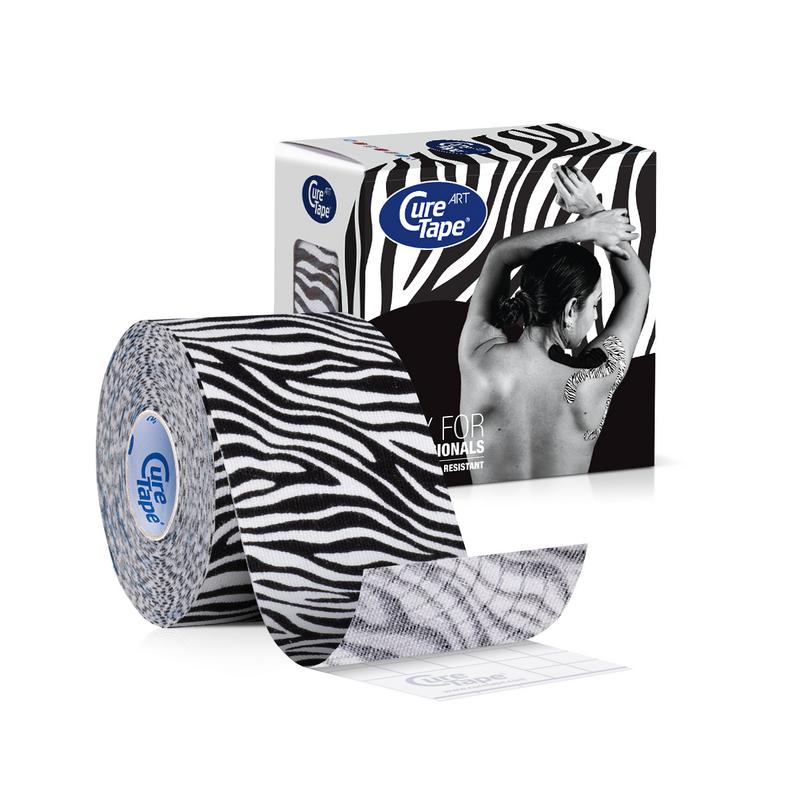 Cure Tape Sporttapes 1 Stuks Cure Tape Art zebra 5cm x 5m 1 Stuks