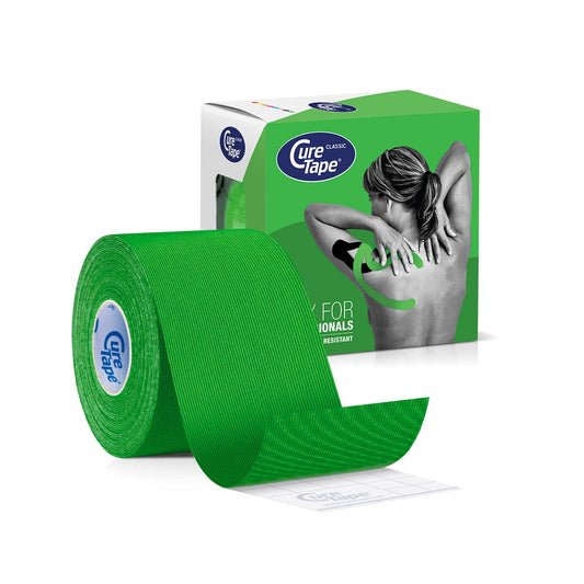 Cure Tape Sporttapes 1 Stuks Cure Tape Kinesiotape groen 5cm x 5m 1 Stuks