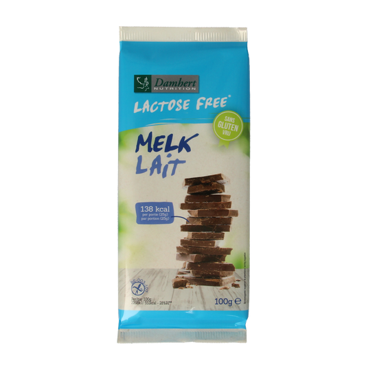 Damhert Chocolade 100 Gram Damhert Chocoladetablet melk glutenvrij en lactosevrij 100 Gram