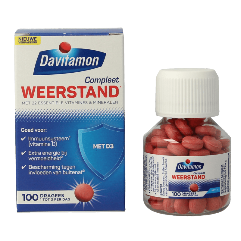 Davitamon Vitamine Multi 100 Dragees Davitamon Compleet weerstand 100 Dragees