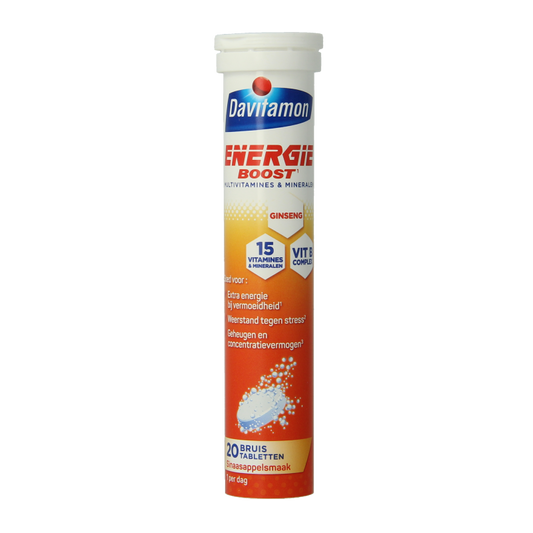 Davitamon Vitamine Multi 20 Bruistabletten Davitamon Energie boost ginseng 20 Bruistabletten