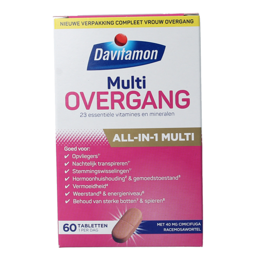 Davitamon Vitamine Multi 60 Tabletten Davitamon Compleet vrouw overgang 60 Tabletten