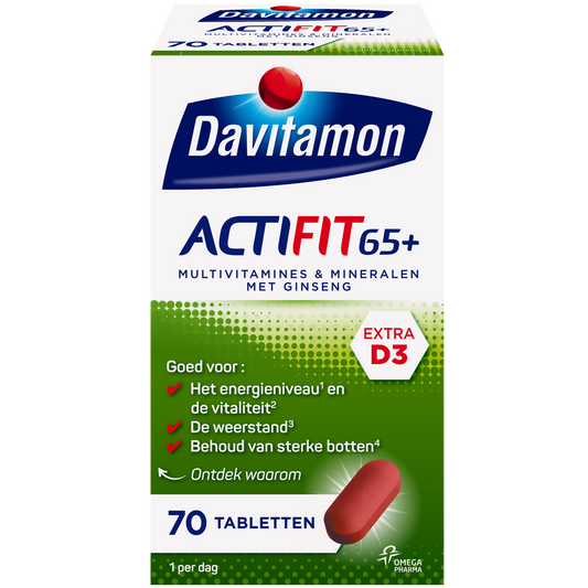 Davitamon Vitamine Multi 70 Tabletten Davitamon Actifit 65+ 70 Tabletten