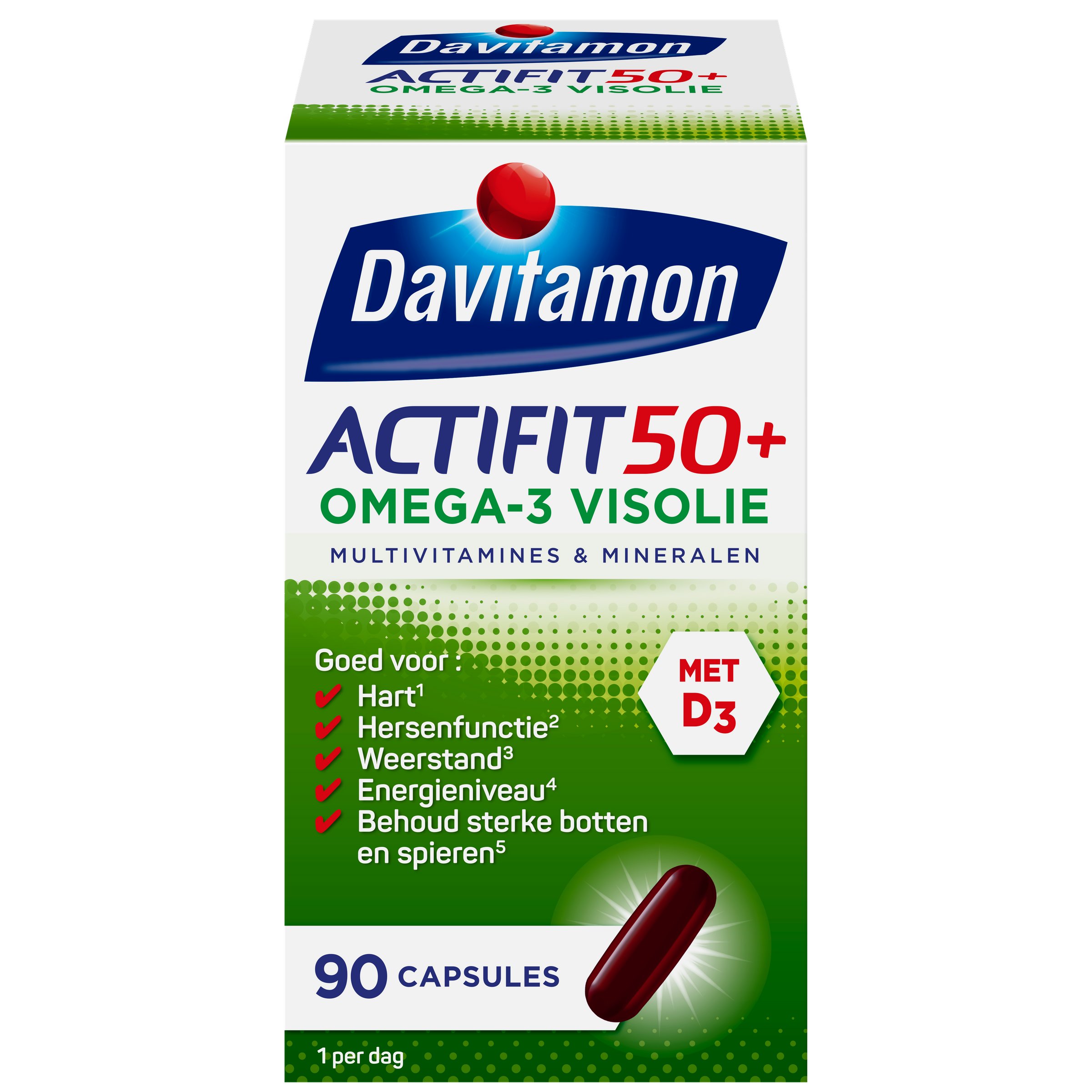 Davitamon Vitamine Multi 90 Capsules Davitamon Actifit 50+ omega 3 90 Capsules
