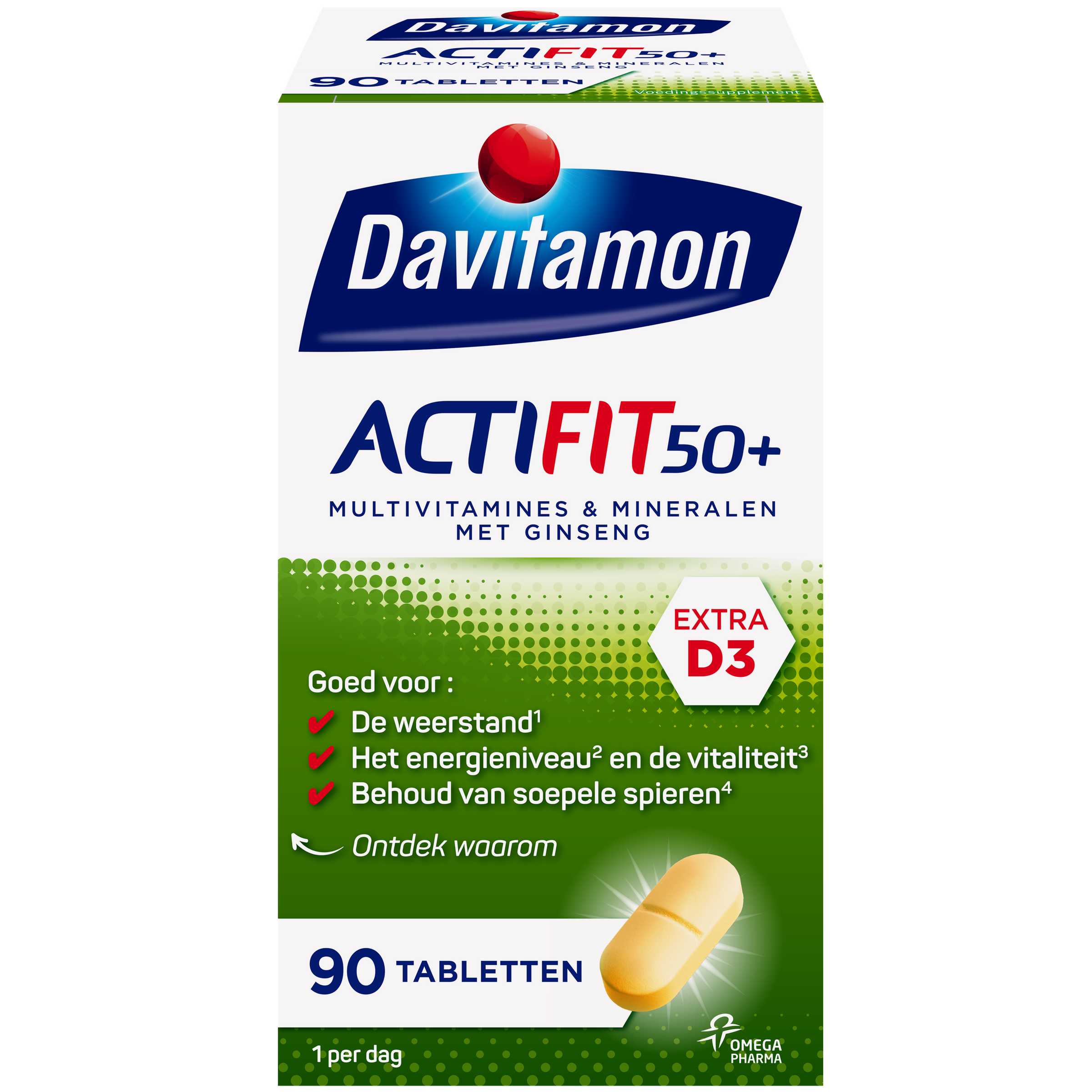 Davitamon Vitamine Multi 90 Tabletten Davitamon Actifit 50+ 90 Tabletten