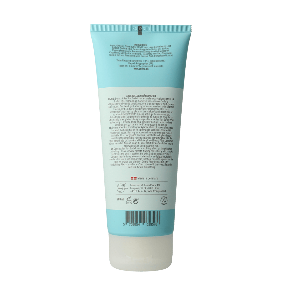 Derma Zonnen 200.00 Milliliter Derma Aftersun sorbet 200.00 Milliliter