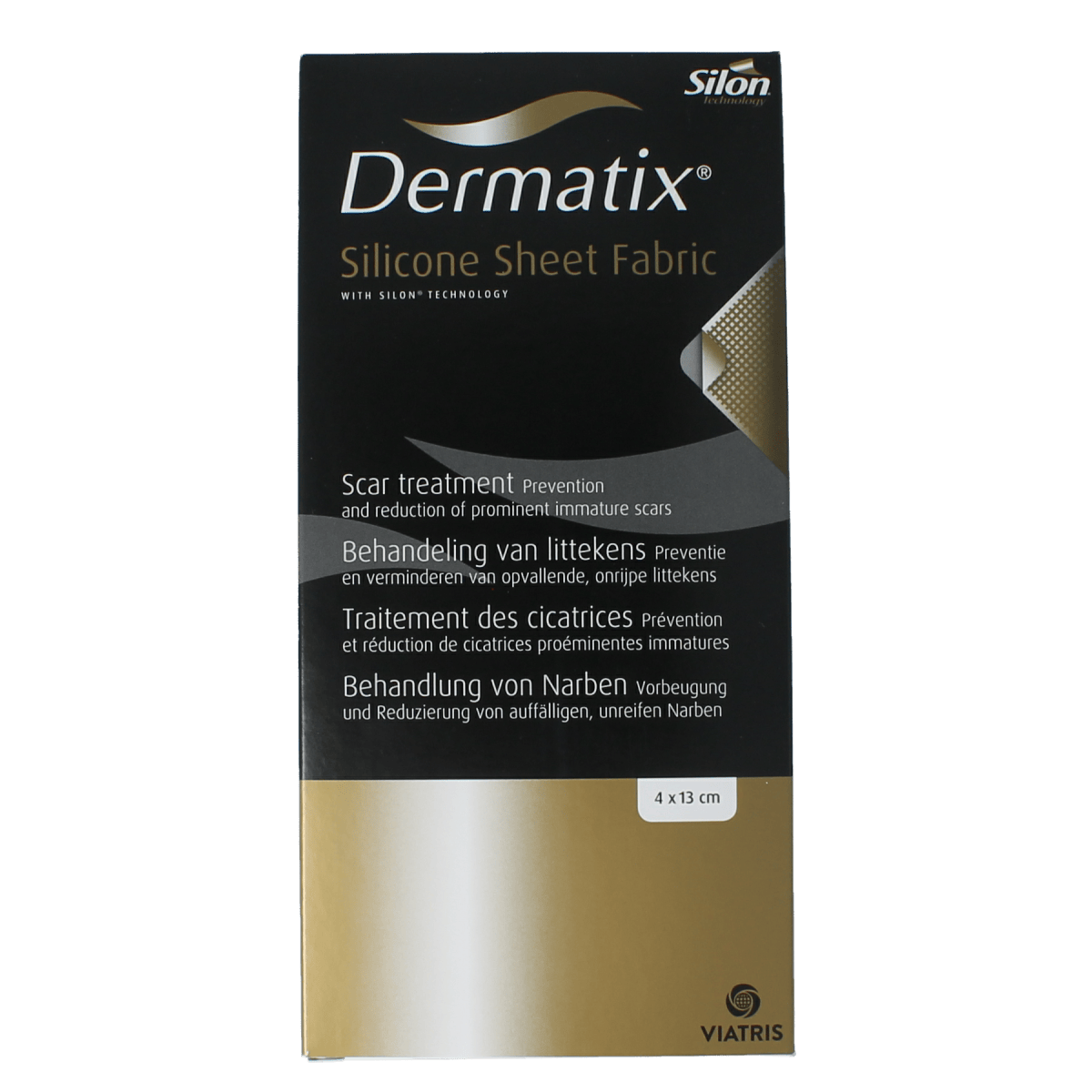Dermatix Lichaamsverzorging 1.00 Stuks Dermatix Dermatix siliconen sheet fabric 4x13cm 1.00 Stuks
