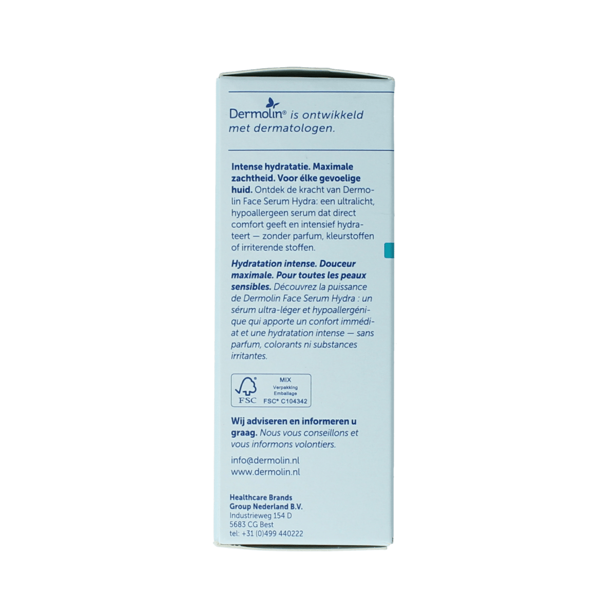 Dermolin Gezichtsverzorging 30.00 Milliliter Dermolin Serum hydra met pipet 30.00 Milliliter
