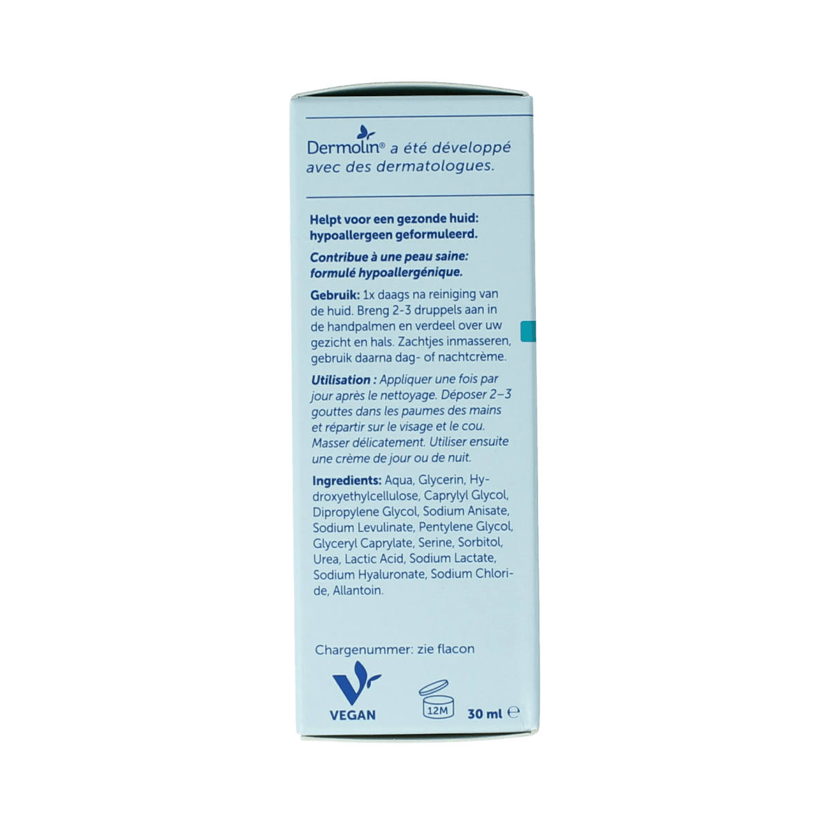 Dermolin Gezichtsverzorging 30.00 Milliliter Dermolin Serum hydra met pipet 30.00 Milliliter