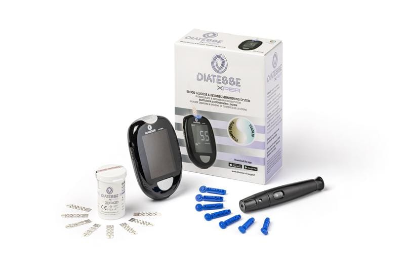 Diatesse Glucosemeters, Bloeddrukmeters en Manchetten 1.00 Set Diatesse Xper startpakket glucose & ketonen 1.00 Set