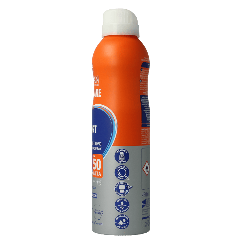 Ecran Zonnen 250 Milliliter Ecran Sun milk spray invisible sport SPF50 250 Milliliter