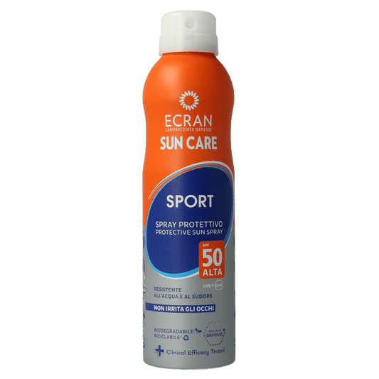 Ecran Zonnen 250 Milliliter Ecran Sun milk spray invisible sport SPF50 250 Milliliter