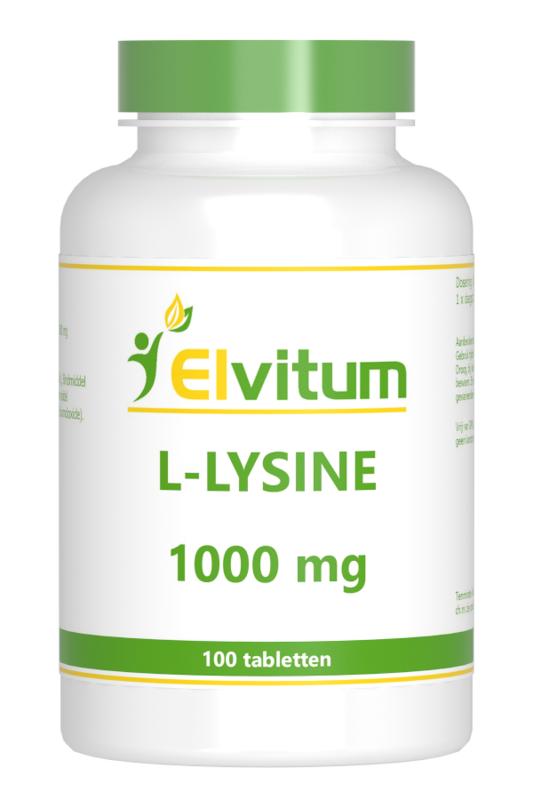 Elvitum Aminozuren 100 Tabletten Elvitum  L-Lysine 1000mg 100 Tabletten