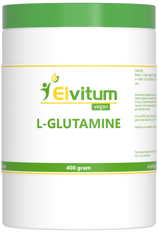 Elvitum Aminozuren 400 Gram Elvitum  L-Glutamine 400 Gram