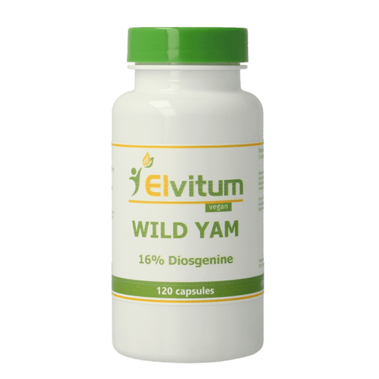 Elvitum Kruidenpreparaten 120 Vegetarische capsules Elvitum  Wild yam 100mg 16% diosgenine 120 Vegetarische capsules