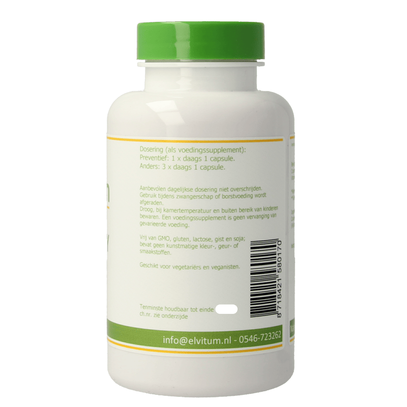 Elvitum Kruidenpreparaten 150 Vegetarische capsules Elvitum  Cranberry + 60mg vitamine C 150 Vegetarische capsules