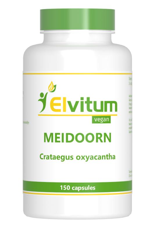 Elvitum Kruidenpreparaten 150 Vegetarische capsules Elvitum  Meidoorn 150 Vegetarische capsules