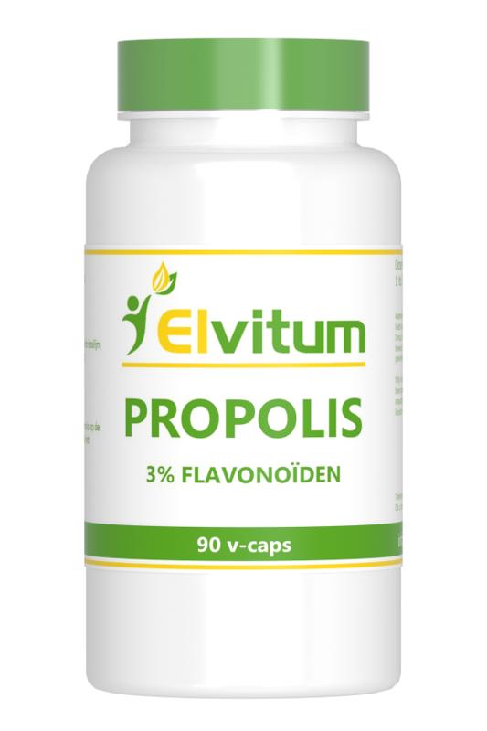 Elvitum Kruidenpreparaten 90 Vegetarische capsules Elvitum  Propolis 3% flavonoiden 90 Vegetarische capsules