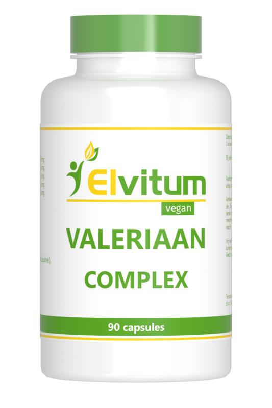 Elvitum Kruidenpreparaten 90 Vegetarische capsules Elvitum  Valeriaan complex 90 Vegetarische capsules