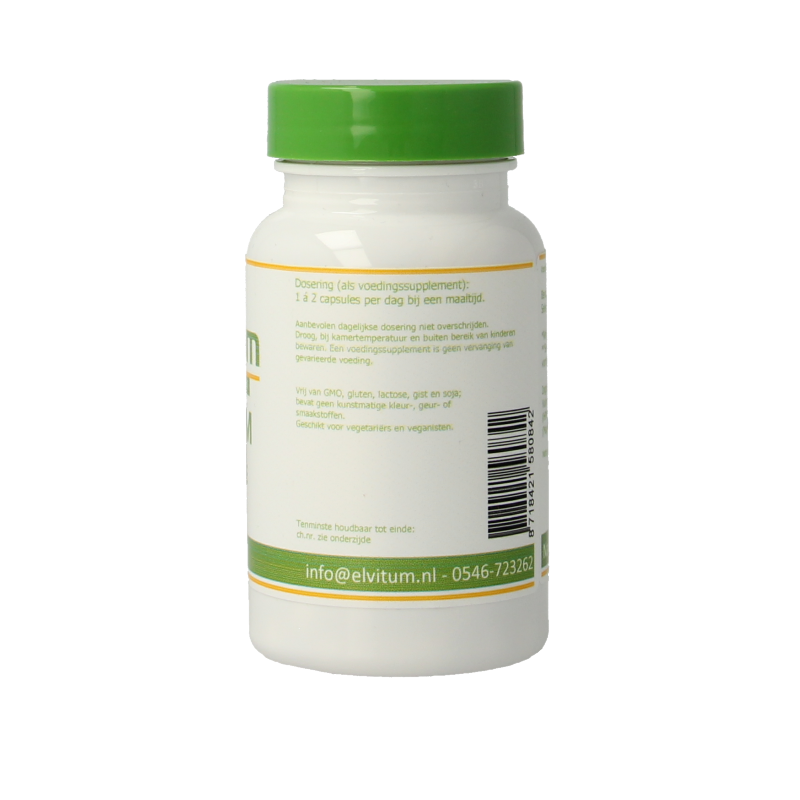 Elvitum Mineralen Enkel 90 Vegetarische capsules Elvitum  Selenium methionine 100mcg 90 Vegetarische capsules