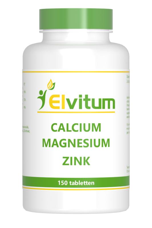 Elvitum Mineralen Multi 150 Tabletten Elvitum  Calcium magnesium zink 150 Tabletten