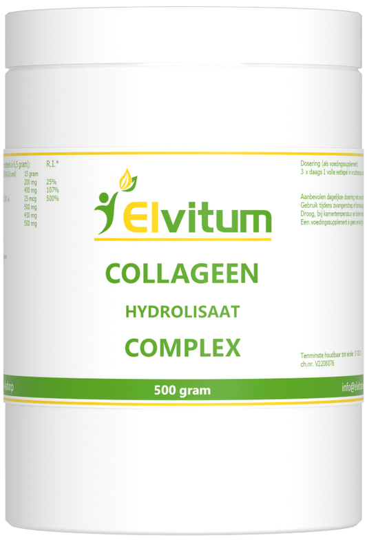 Elvitum Mineralen Multi 500 Gram Elvitum  Collageen complex 500 Gram