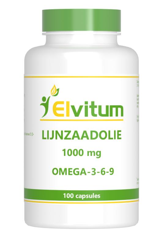 Elvitum Vetzuren 100 Capsules Elvitum  Lijnzaadolie omega 3-6-9 100 Capsules
