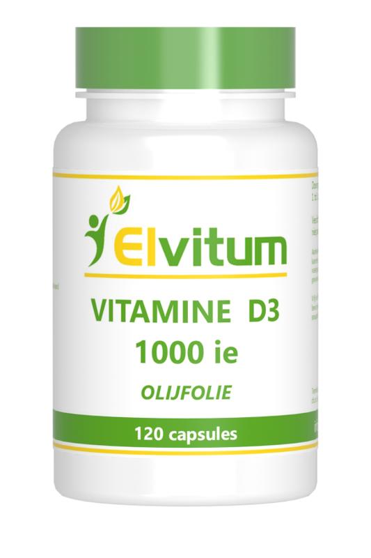Elvitum Vitamine Enkel 120 Capsules Elvitum  Vitamine D3 1000IE/25mcg 120 Capsules