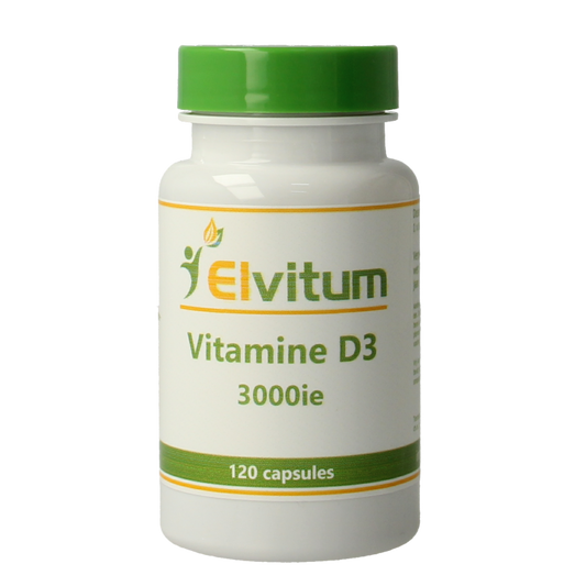 Elvitum Vitamine Enkel 120 Capsules Elvitum  Vitamine D3 3000IE/75mcg 120 Capsules