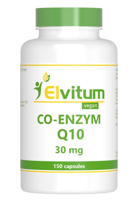 Elvitum Vitamine Enkel 150 Vegetarische capsules Elvitum  Co-enzym Q10 30mg 150 Vegetarische capsules