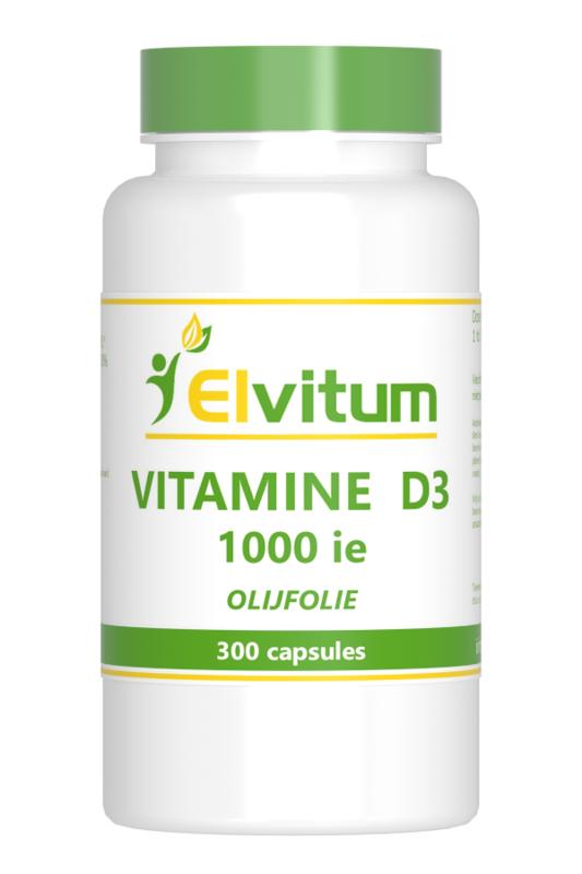 Elvitum Vitamine Enkel 300 Capsules Elvitum  Vitamine D3 1000IE/25mcg 300 Capsules