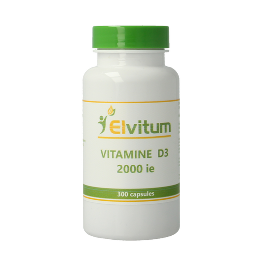 Elvitum Vitamine Enkel 300 Capsules Elvitum  Vitamine D3 2000IE 300 Capsules