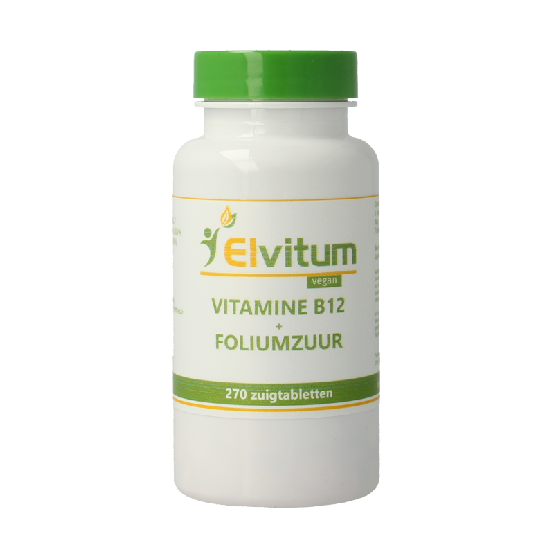 Elvitum Vitamine Multi 270 Zuigtabletten Elvitum  Vitamine B12 1000mcg + foliumzuur 270 Zuigtabletten