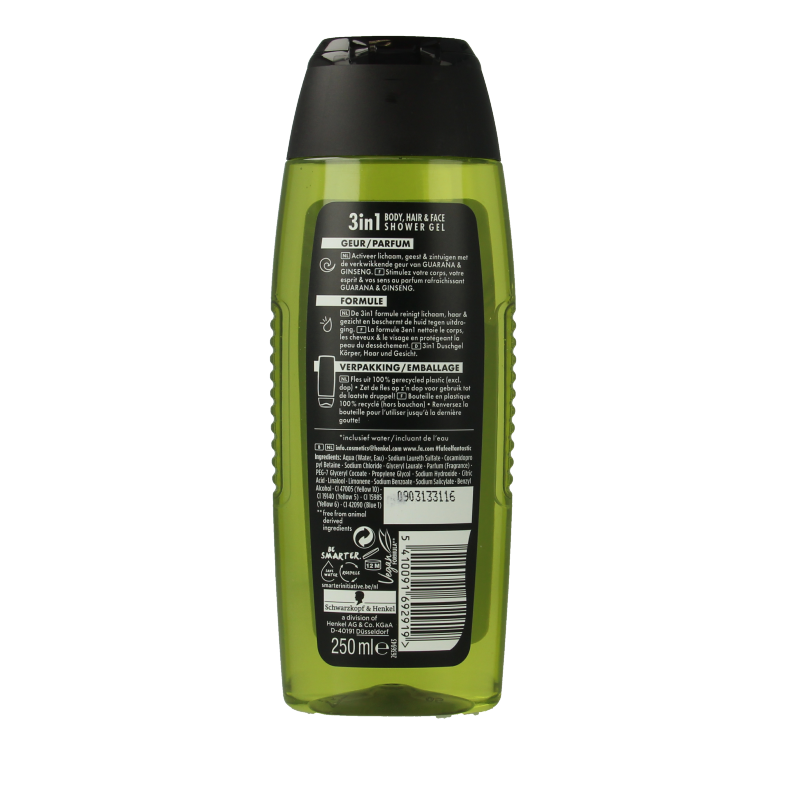 FA Bad en Douche 250 Milliliter FA Men douchegel sport energy boost 250 Milliliter